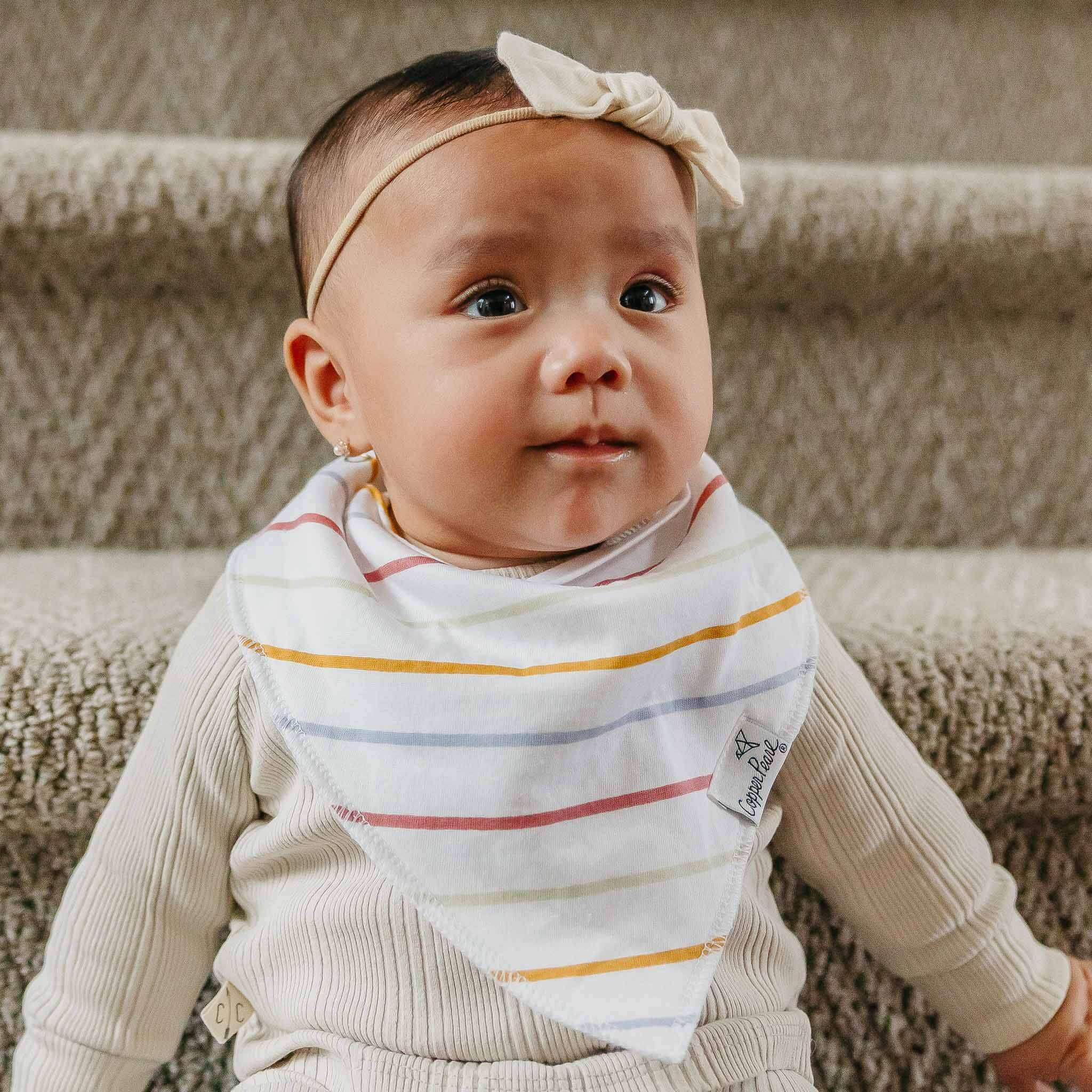 BABY BANDANA BIBS - OLIVE