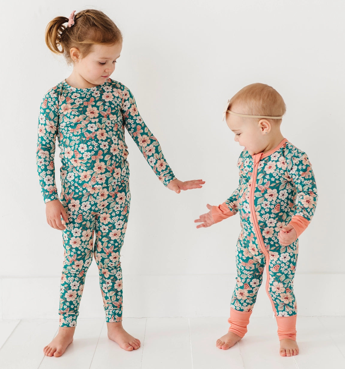 KIDS BAMBOO PAJAMAS - JUNIPER