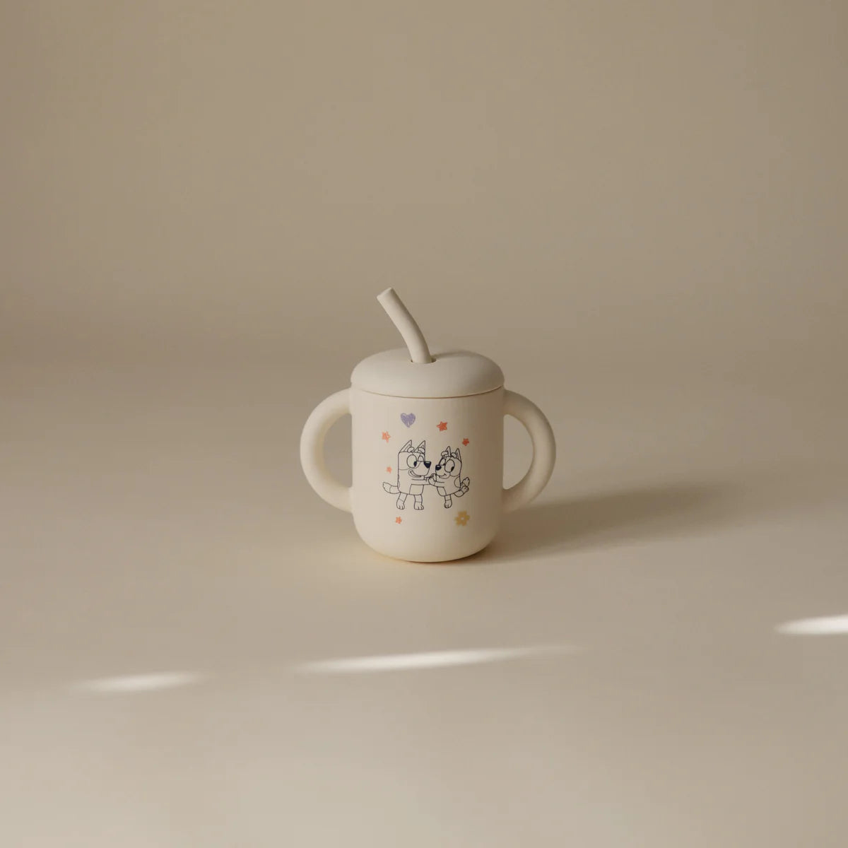 BLUEY X MUSHIE SILICONE TRAINING CUP + STRAW