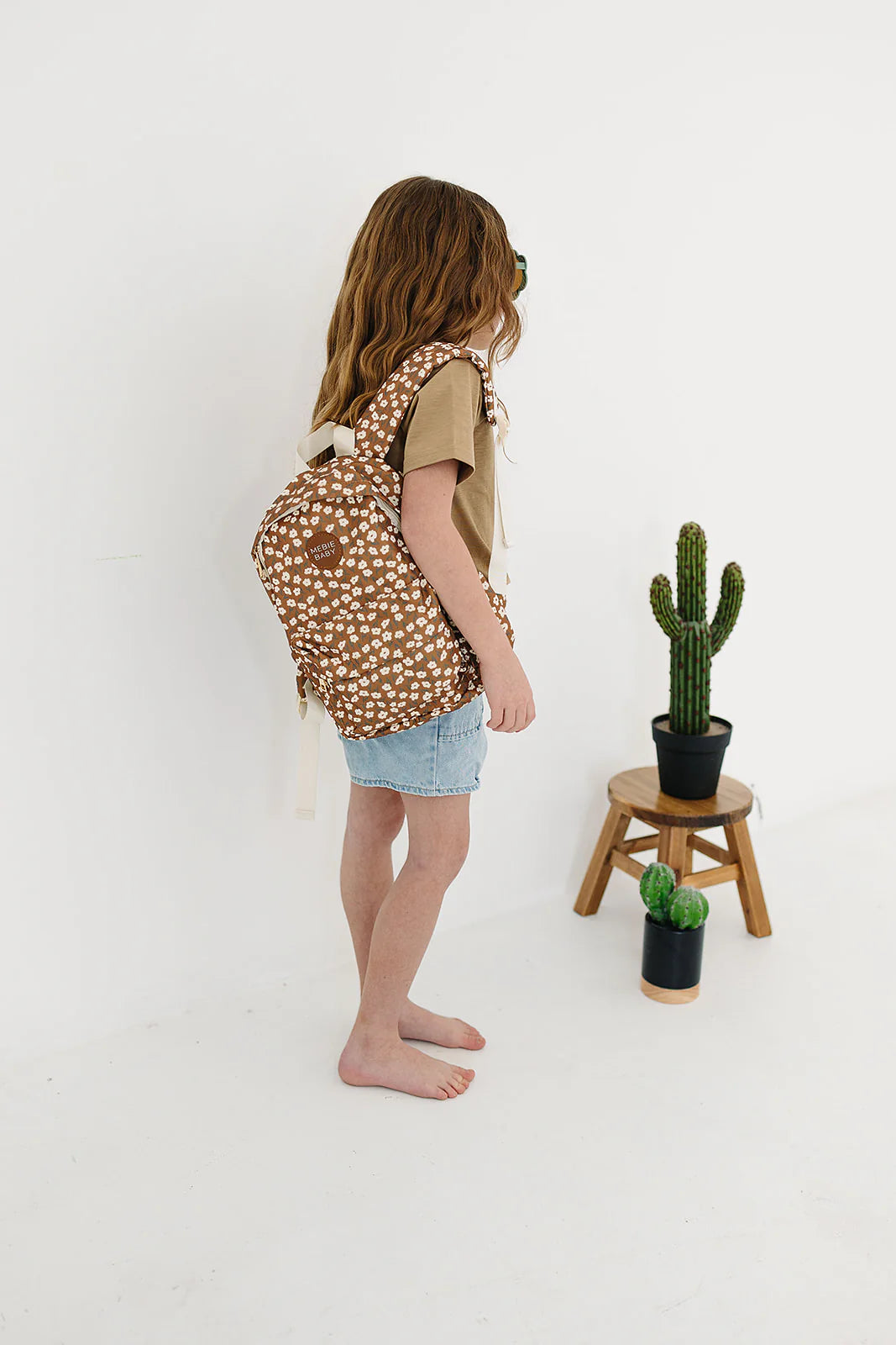 MUSTARD FLORAL MINI BACKPACK