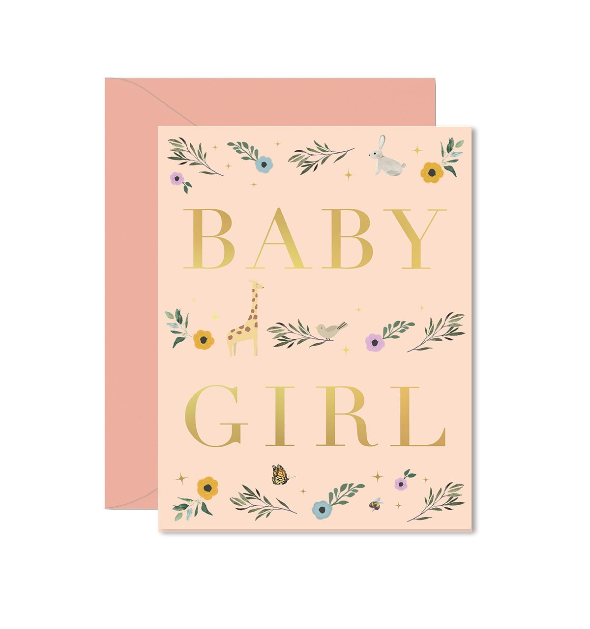 BABY GIRL STORYBOOK GREETING CARD