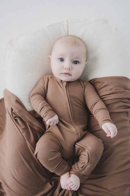 MOCHA ZIPPER ROMPER