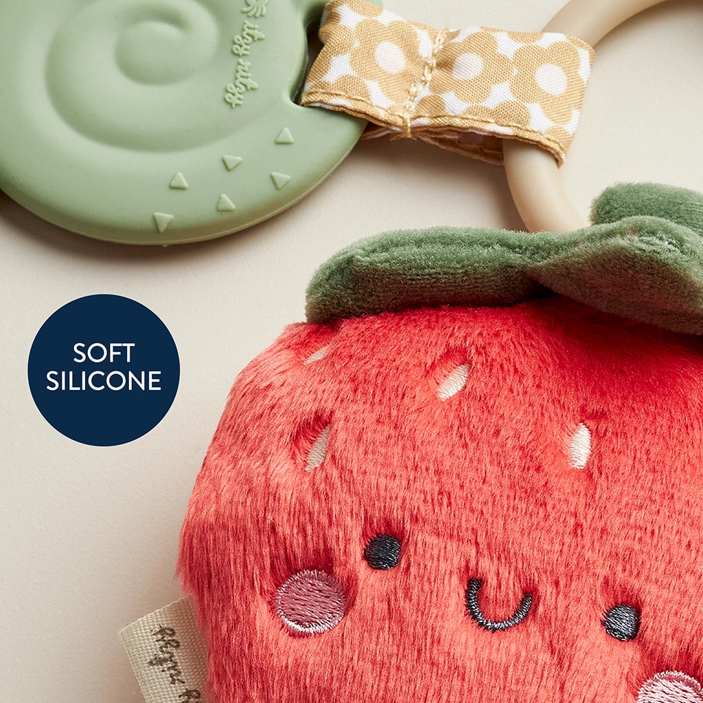 STRAWBERRY - ITZY PAL PLUSH + TEETHER
