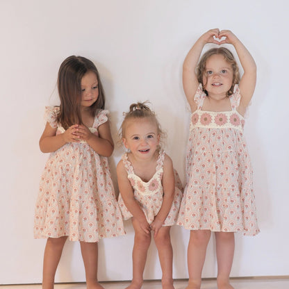 CROCHET MEADOW DRESS ROMPER