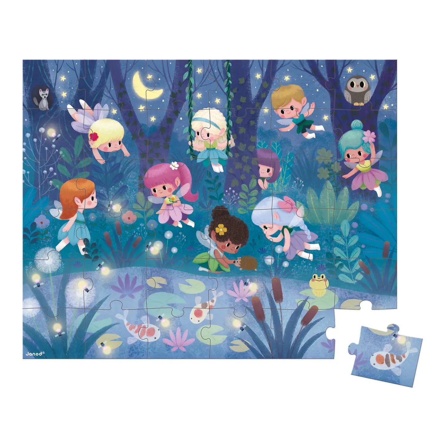 FAIRIES + WATERLILIES PUZZLE - 36 PCS