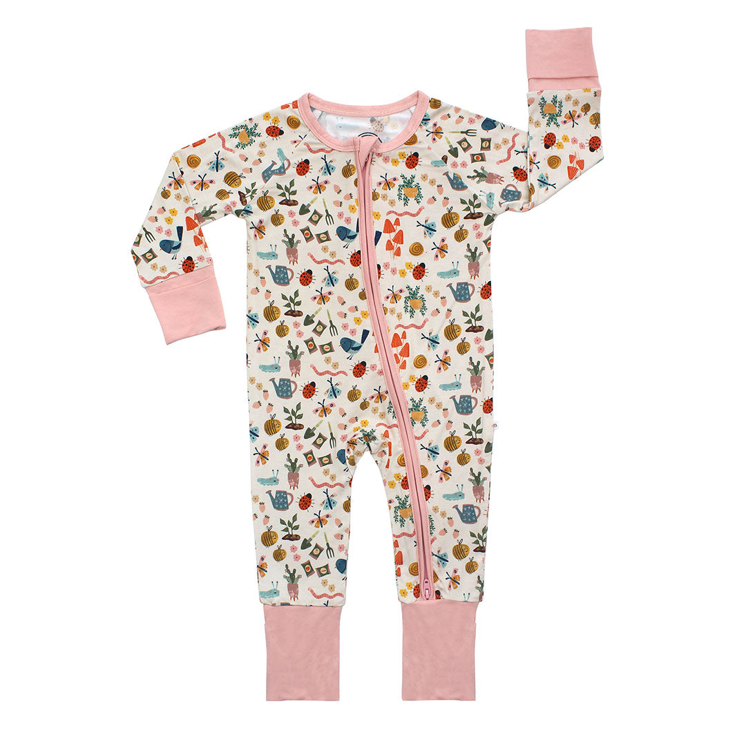 GARDEN FRIENDS BAMBOO ROMPER