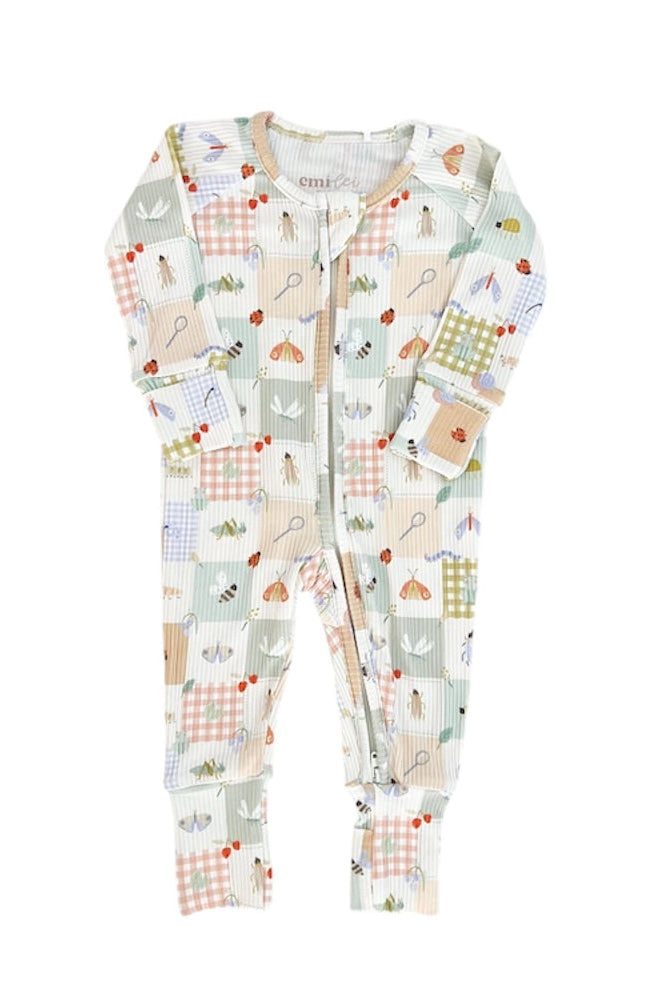 BUGS RIBBED BAMBOO ROMPER