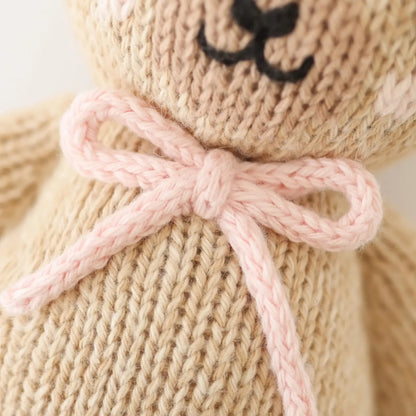 CROCHET BABY HONEY BEAR (BLUSH BOW)