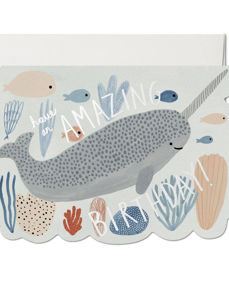 NARWHAL BDAY - CARD