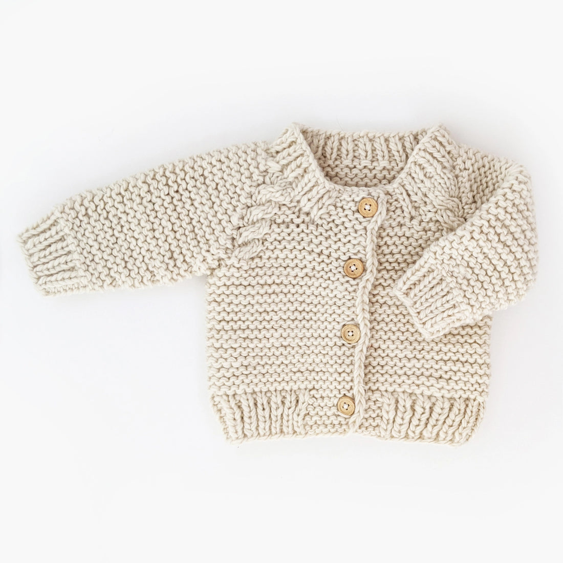 NATURAL CARDIGAN SWEATER