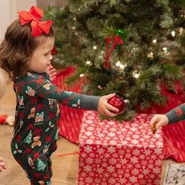 BEAR-Y CHRISTMAS BAMBOO ZIP PAJAMAS