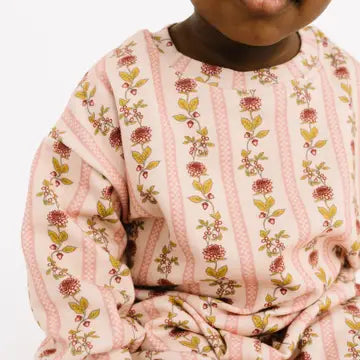 VINTAGE FLORAL STRIPE SWEATSUIT