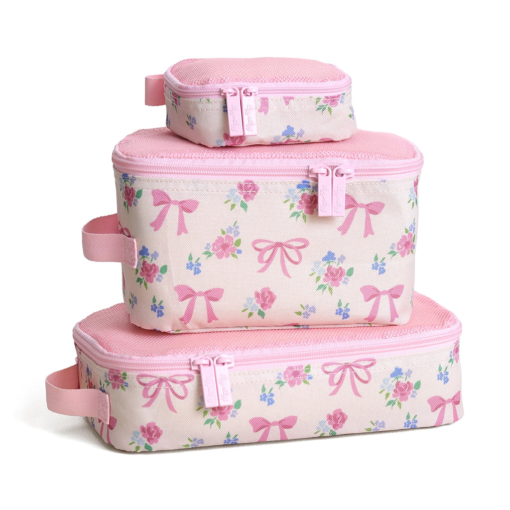 PACK LIKE A BOSS PACKING CUBES - RIBBONS + ROSES