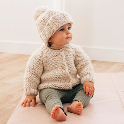 NATURAL CARDIGAN SWEATER