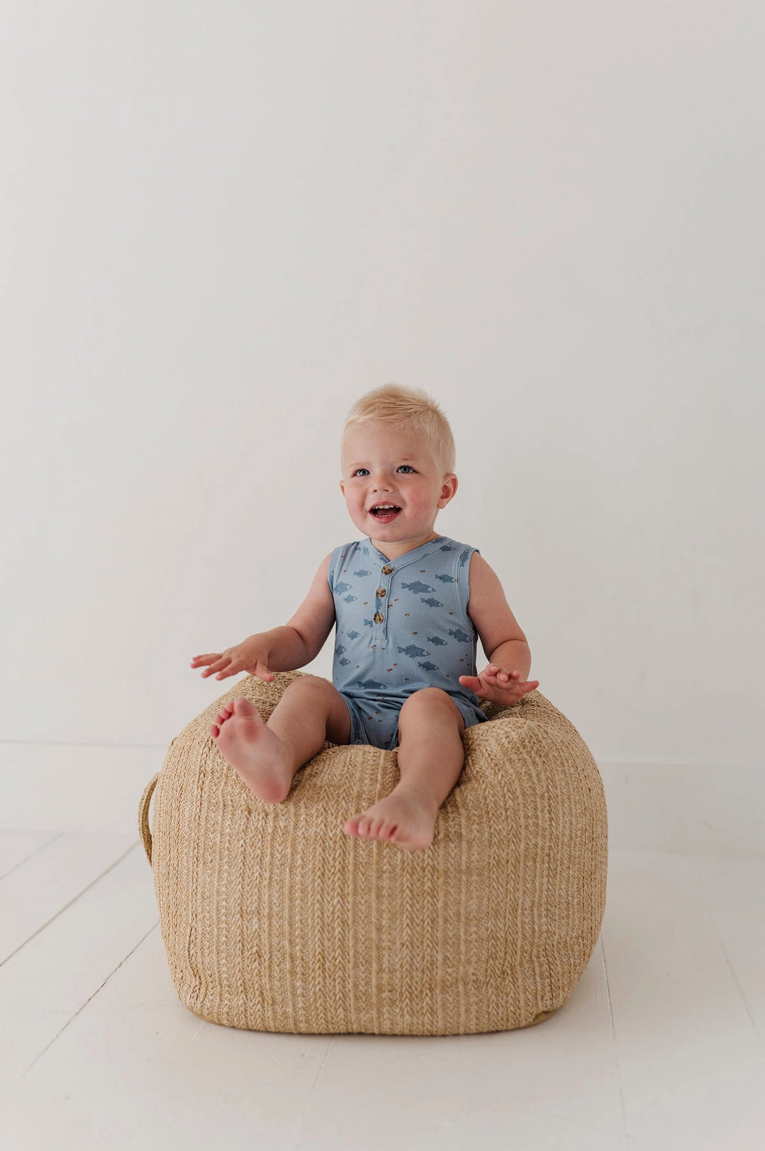 FISH SLEEVELESS ROMPER