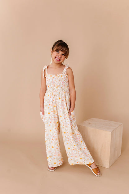 HONEYDEW MEADOW LINEN ROMPER