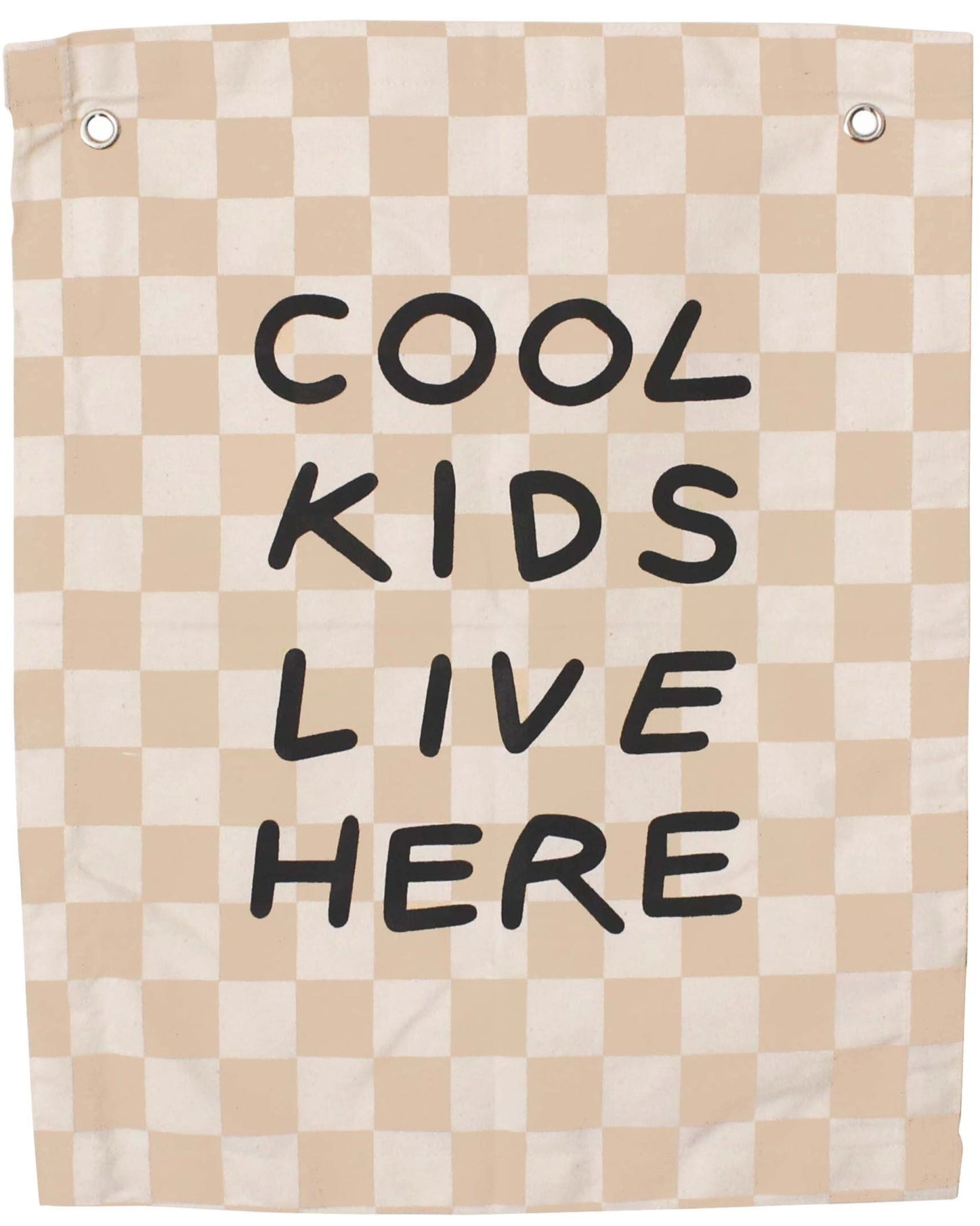 COOL KIDS LIVE HERE - CHECKERED BANNER