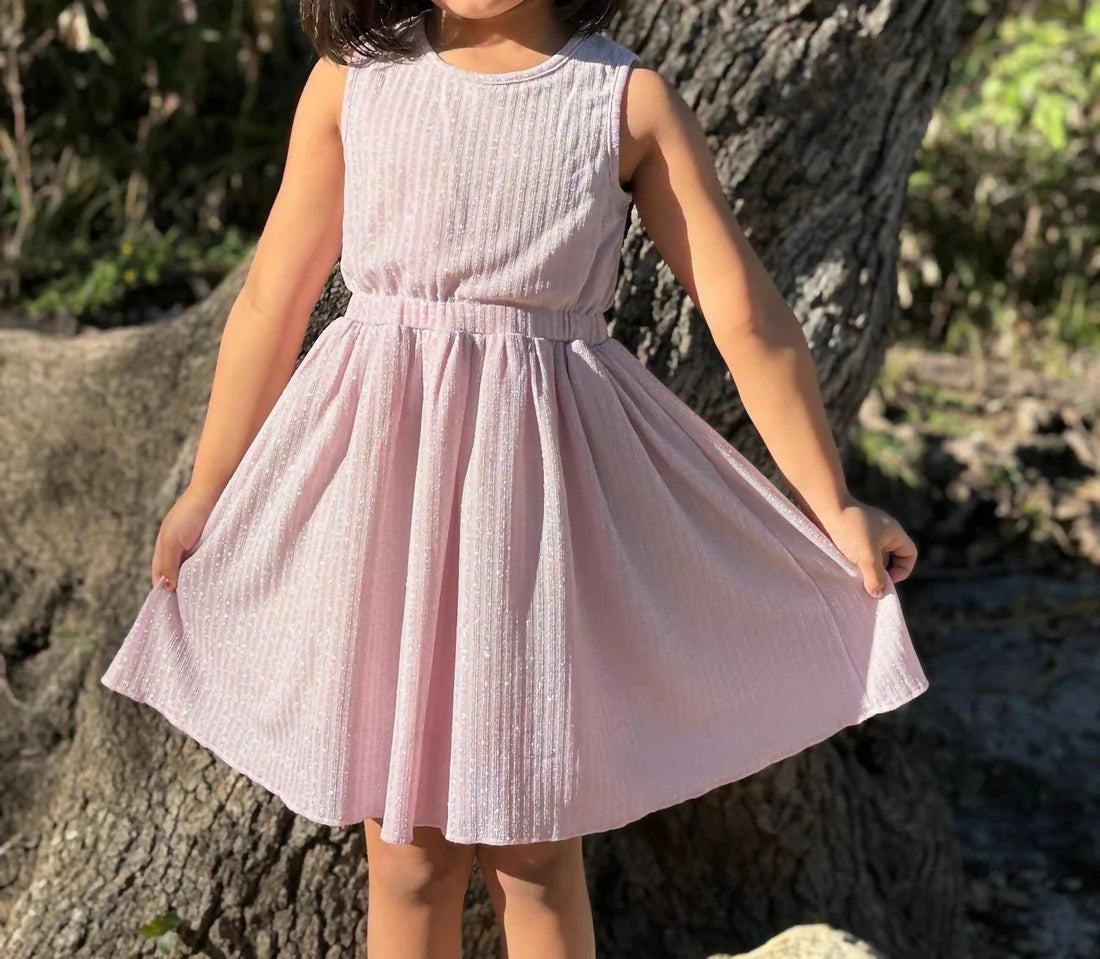 LONDON DRESS - BLUSH SPARKLE