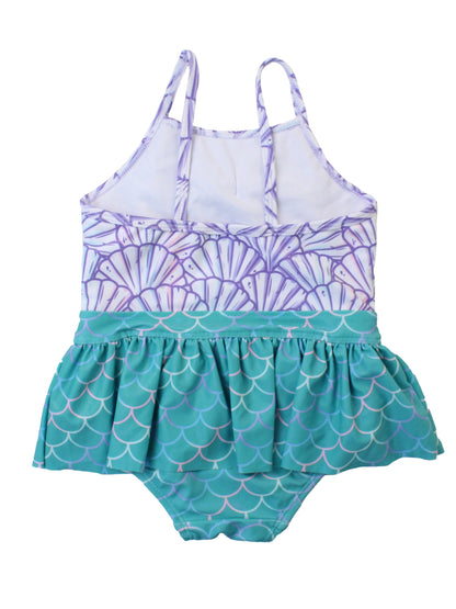 MERMAID BOW SKIRT ONE PIECE SWIMSUIT