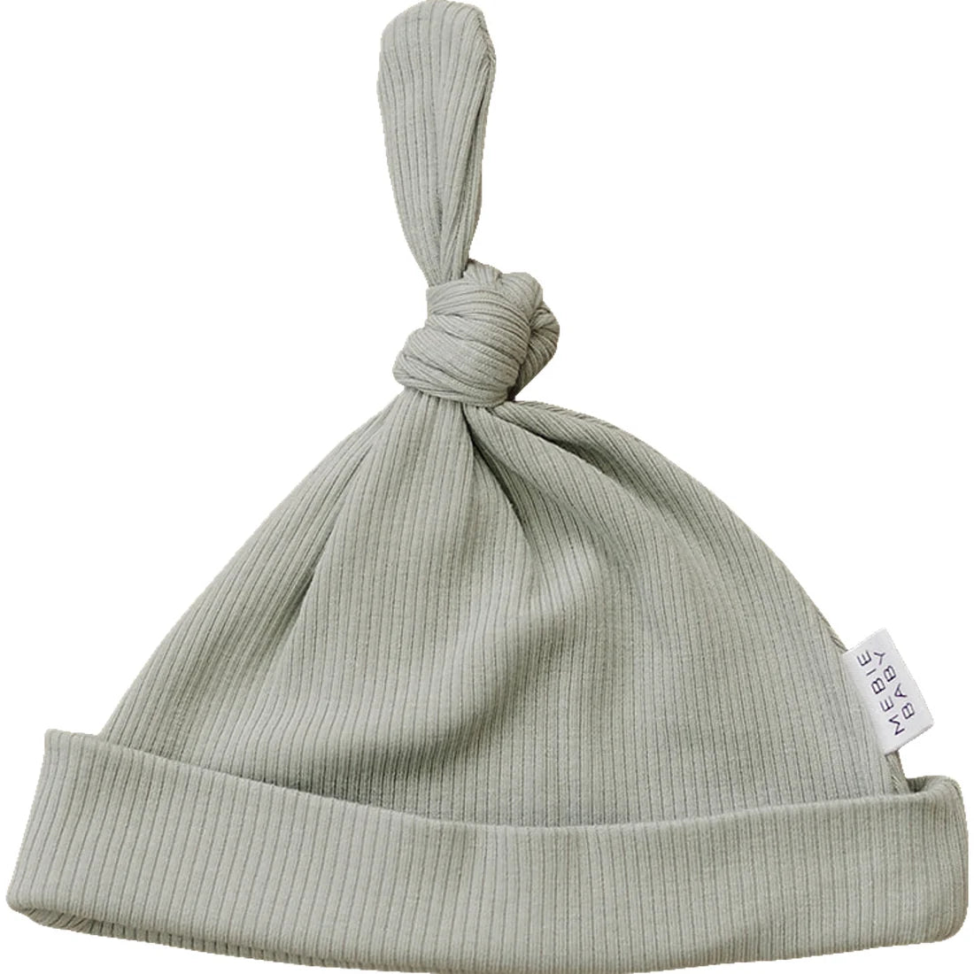 SAGE BAMBOO NEWBORN KNOT HAT