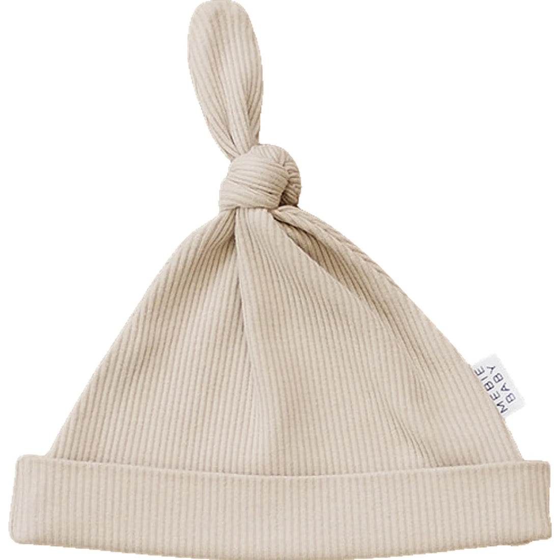 OATMEAL ORGANIC RIBBED NEWBORN HAT