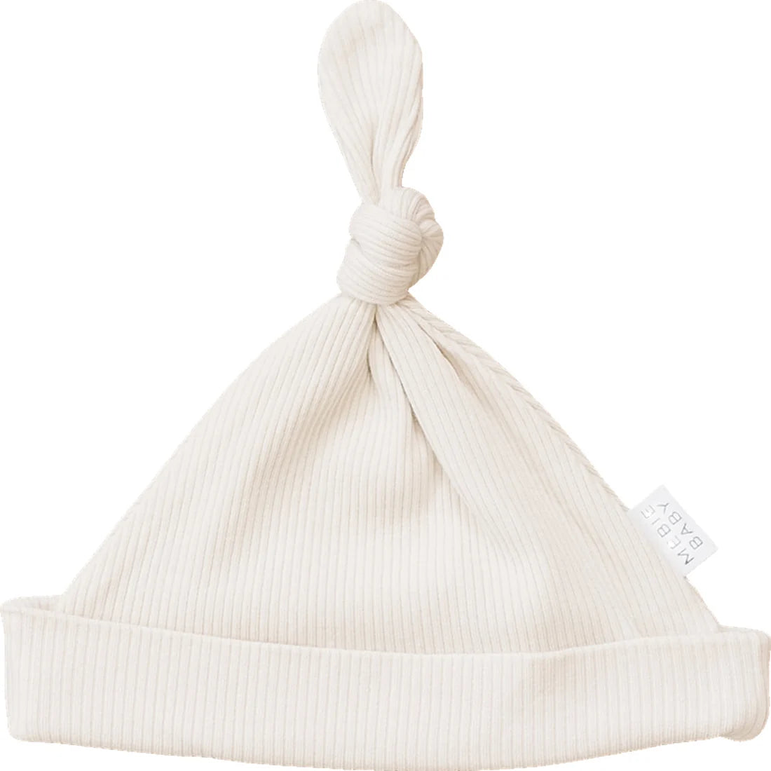 VANILLA BAMBOO NEWBORN KNOT HAT