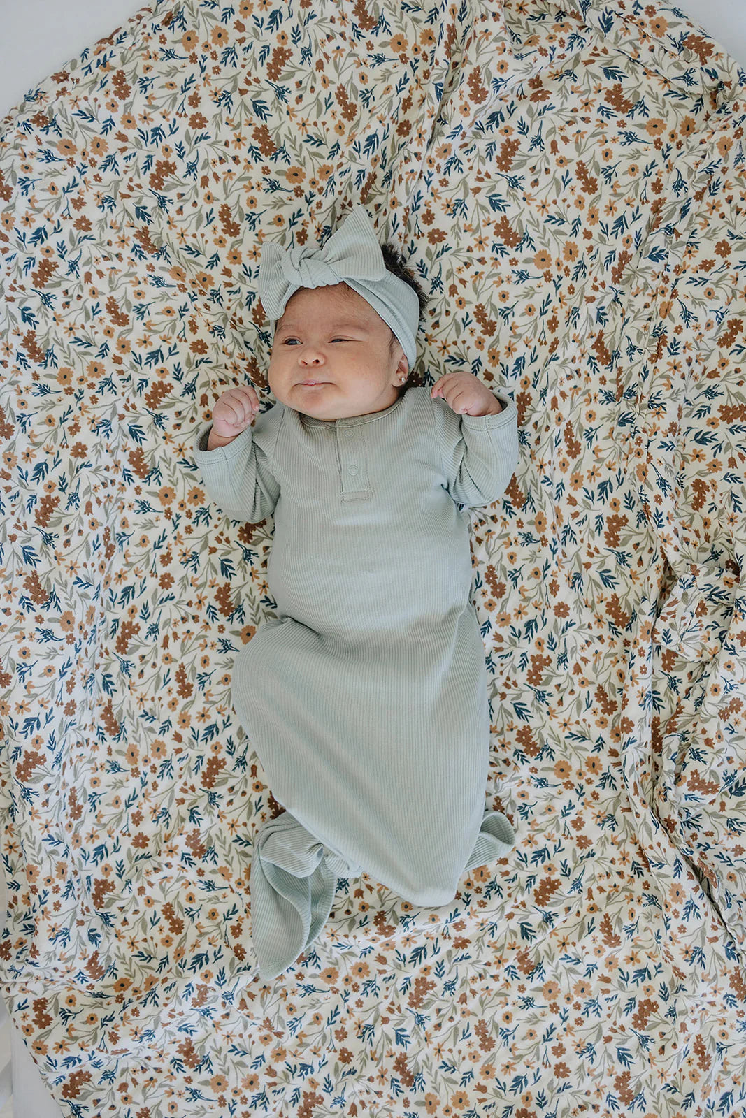 SAGE ORGANIC COTTON KNOT GOWN