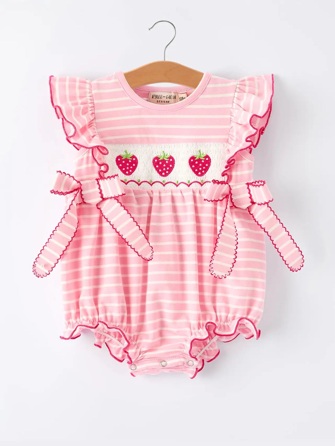 STRAWBERRY STRIPE ROMPER