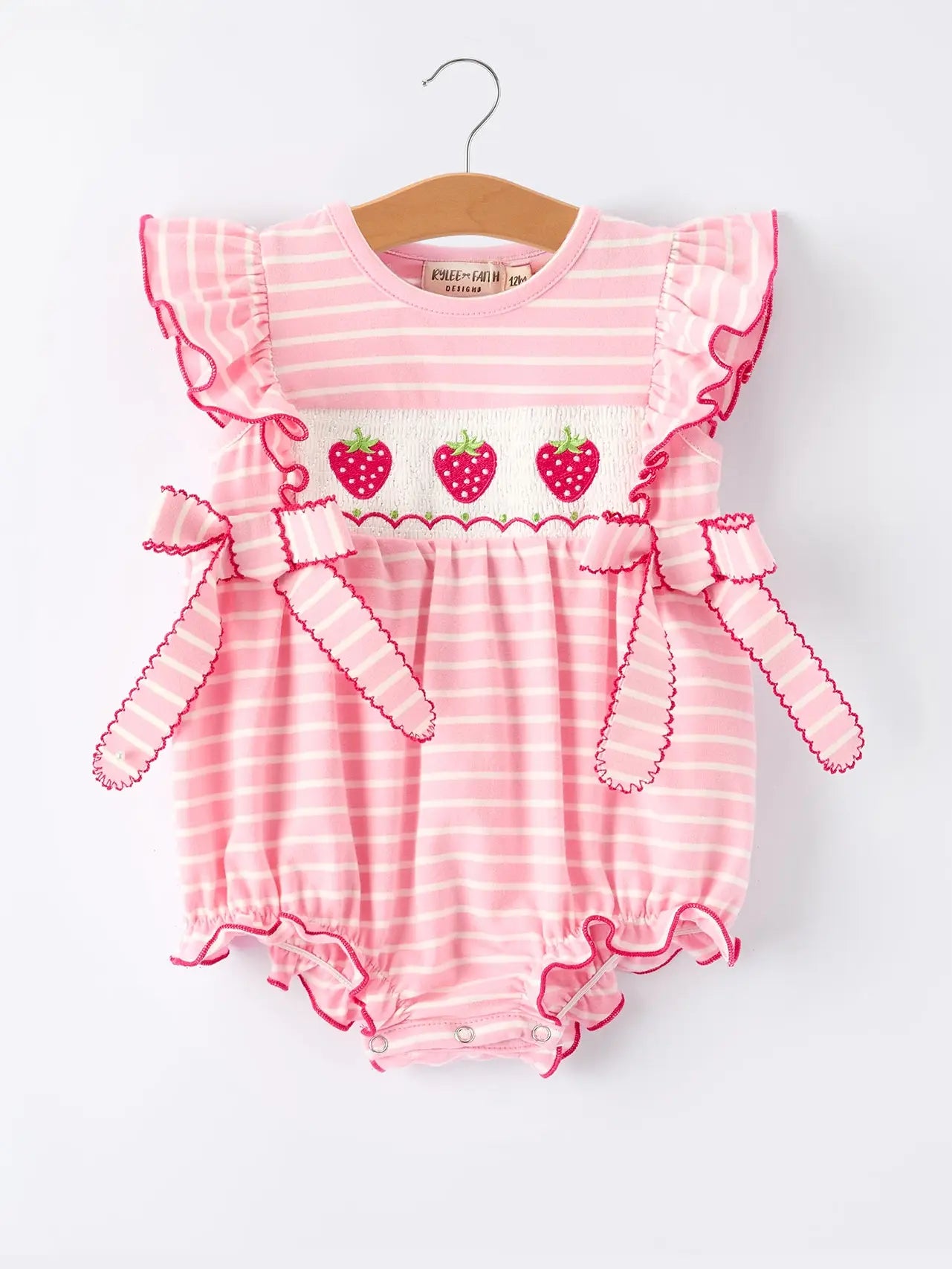 STRAWBERRY STRIPE ROMPER