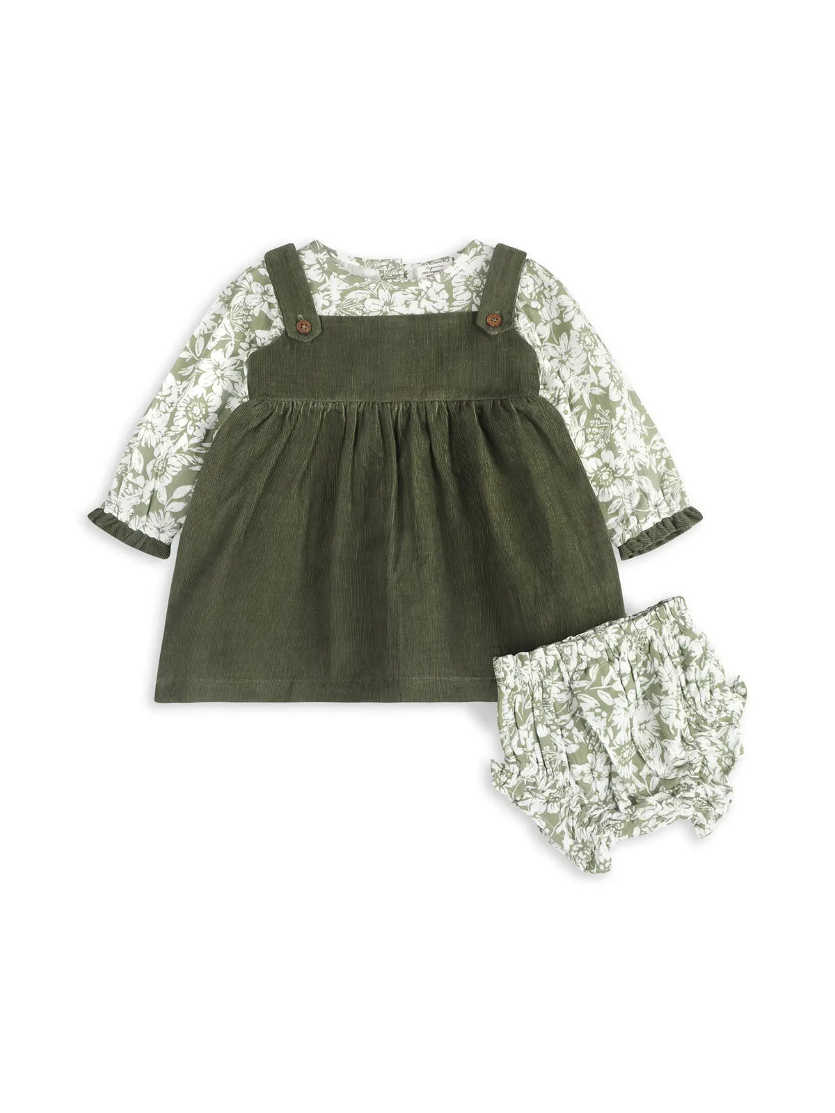 LUCILLE CORDUROY DRESS &amp; BLOOMER SET