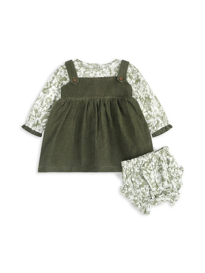 LUCILLE CORDUROY DRESS &amp; BLOOMER SET