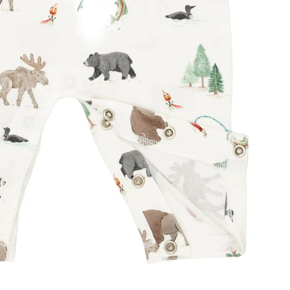 POLO ROMPER - NORTHERN WOODLAND ANIMALS