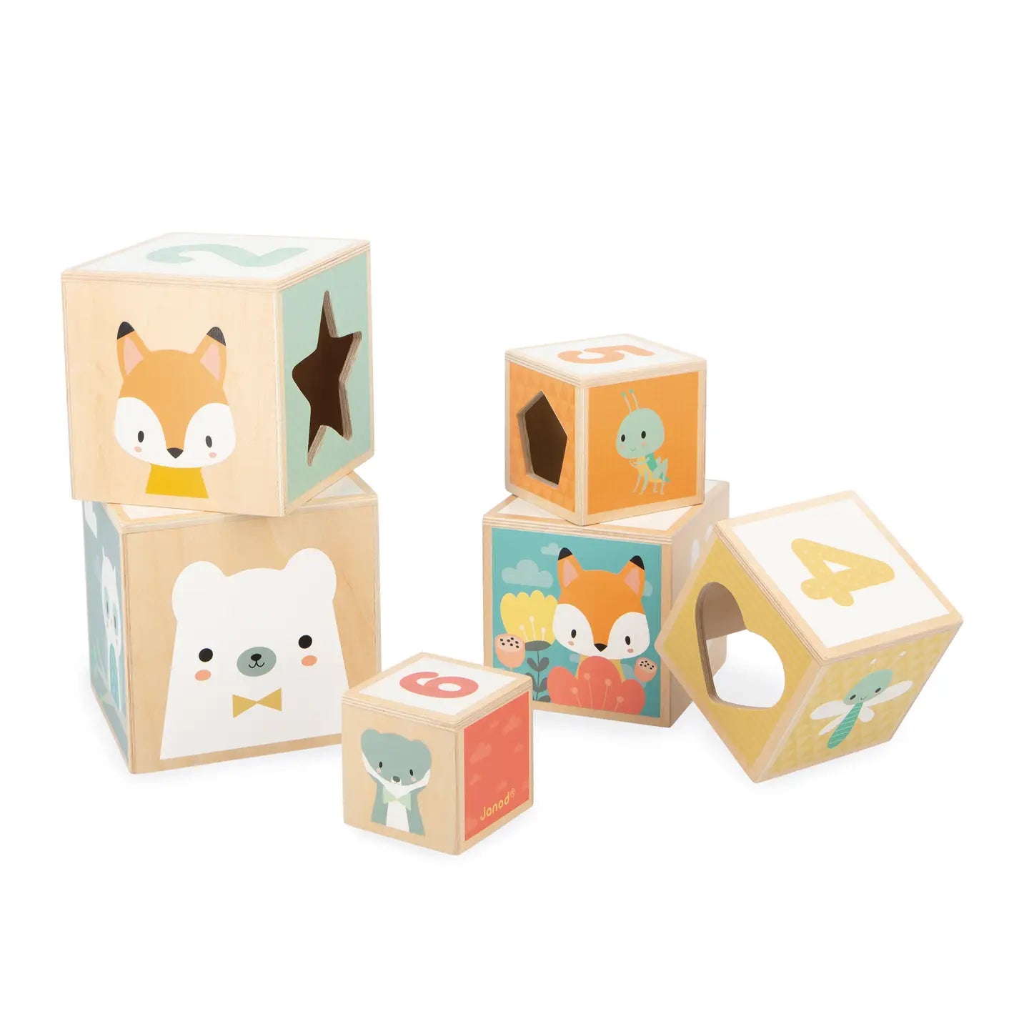 WOODEN STACKING PYRAMID