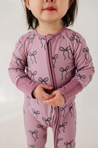 BOW LONG SLEEVE ROMPER