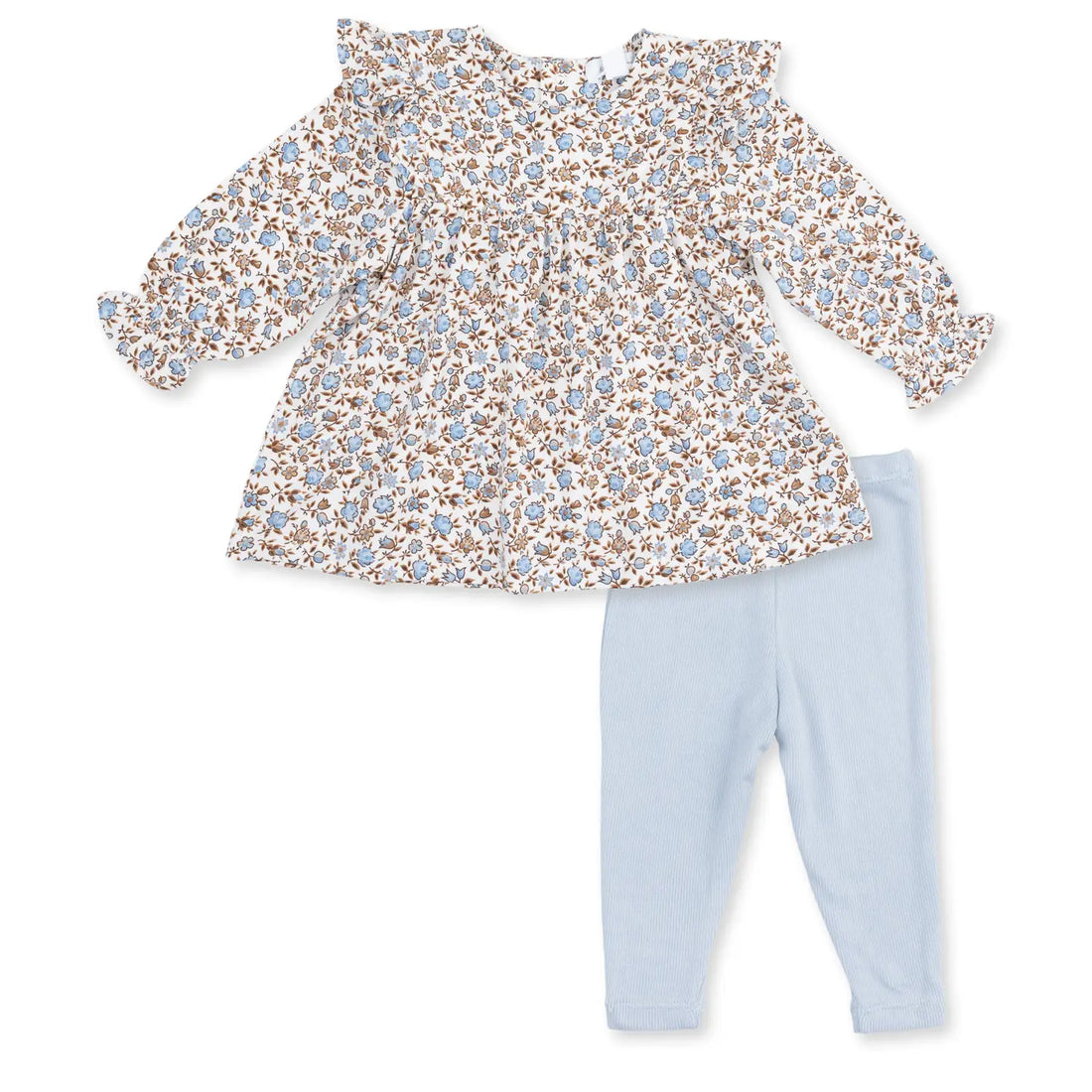 RUFFLE TUNIC WITH LEGGINGS - HAZEL FLORAL