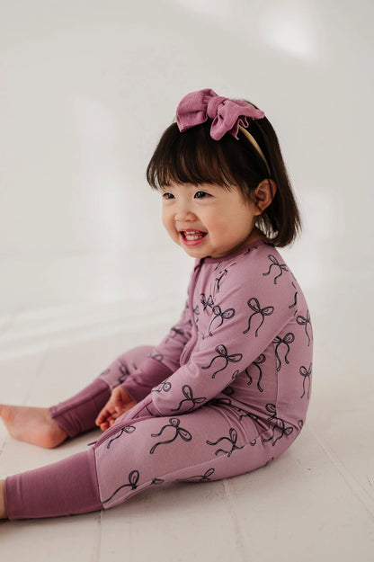 BOW LONG SLEEVE ROMPER