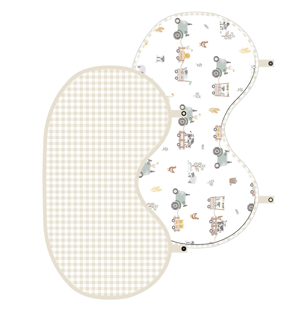 TRACTOR RIDE BURP CLOTH - 2 PACK
