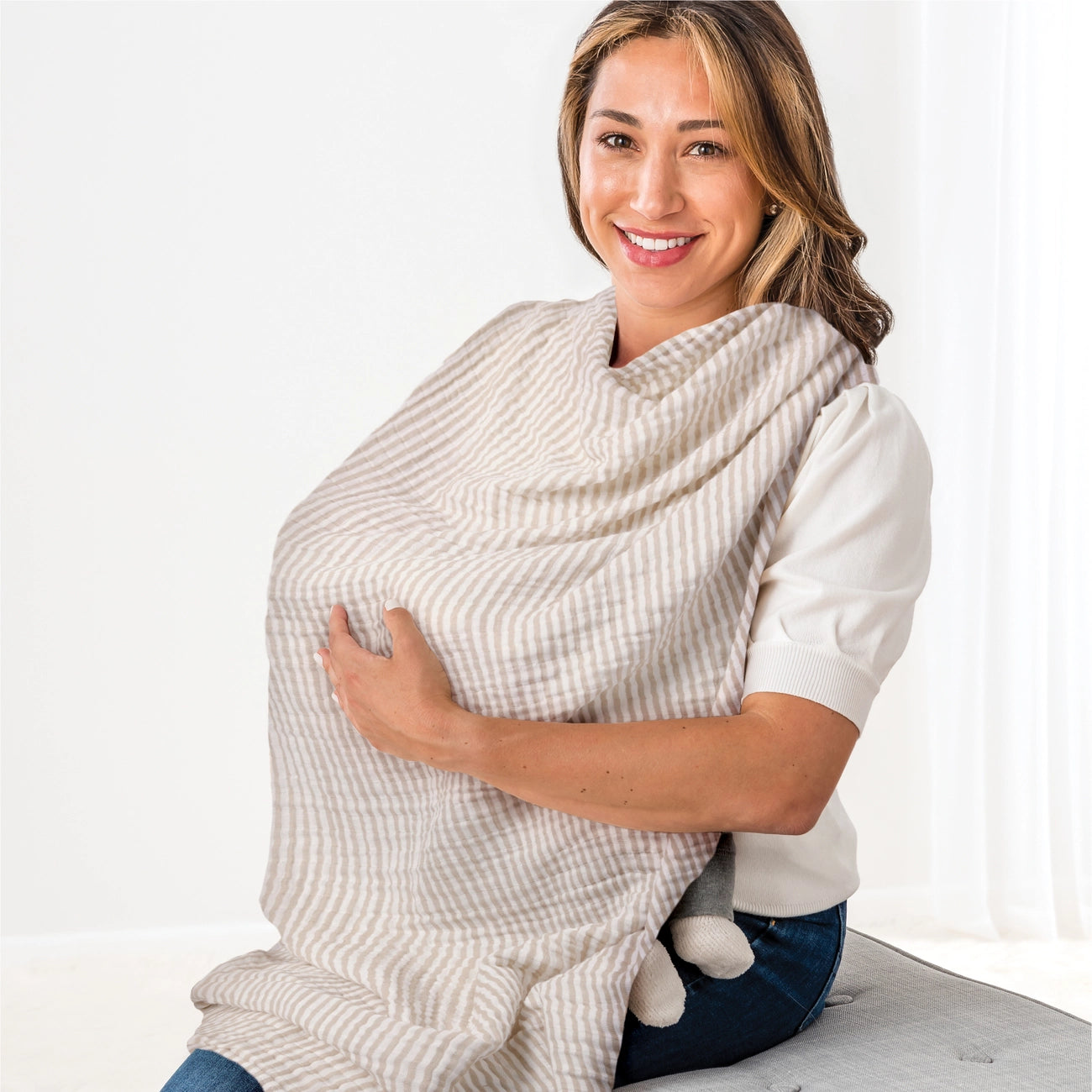 BREASTFEEDING BOSS - CHAI STRIPES