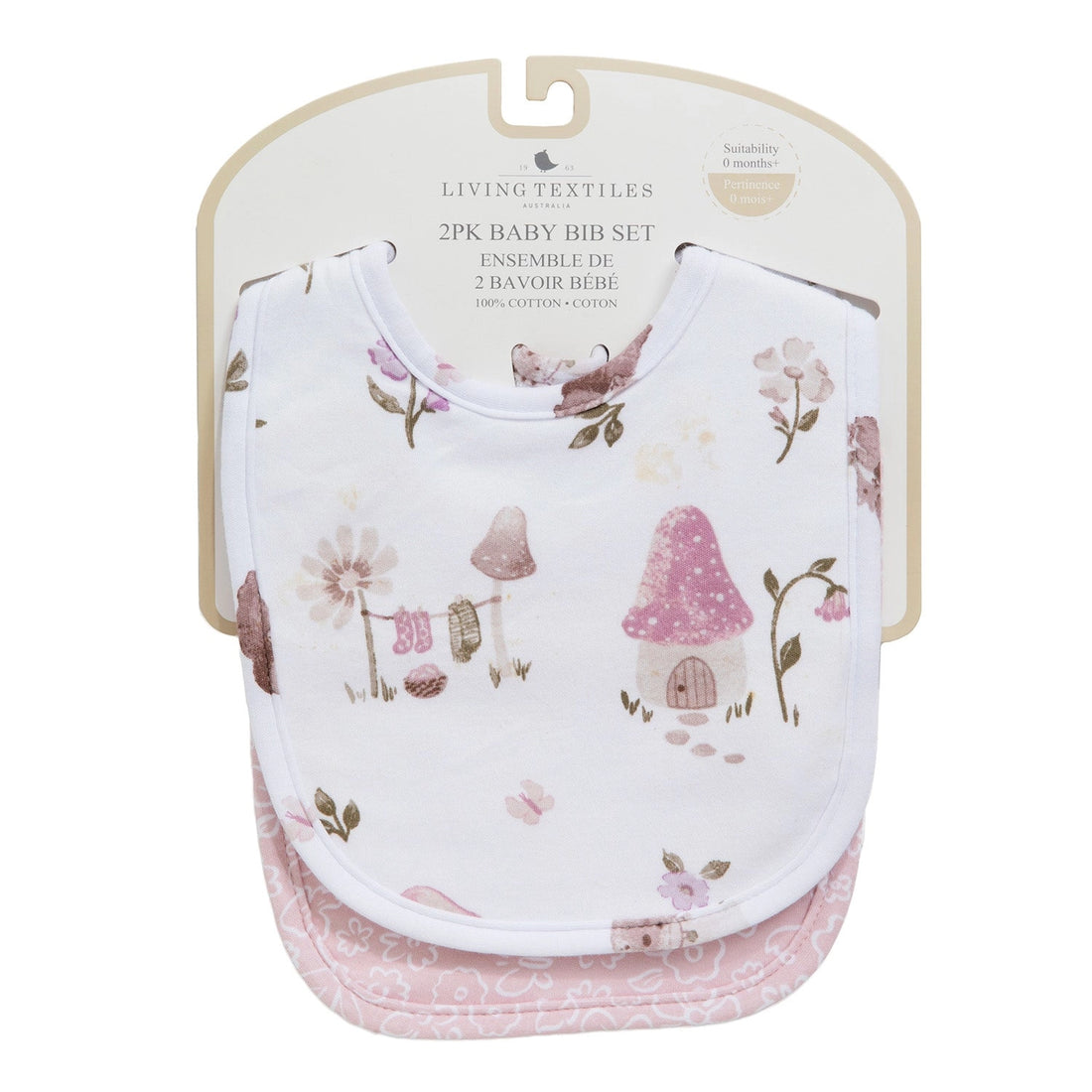 MUSHROOM HOUSE BIB - 2 PACK