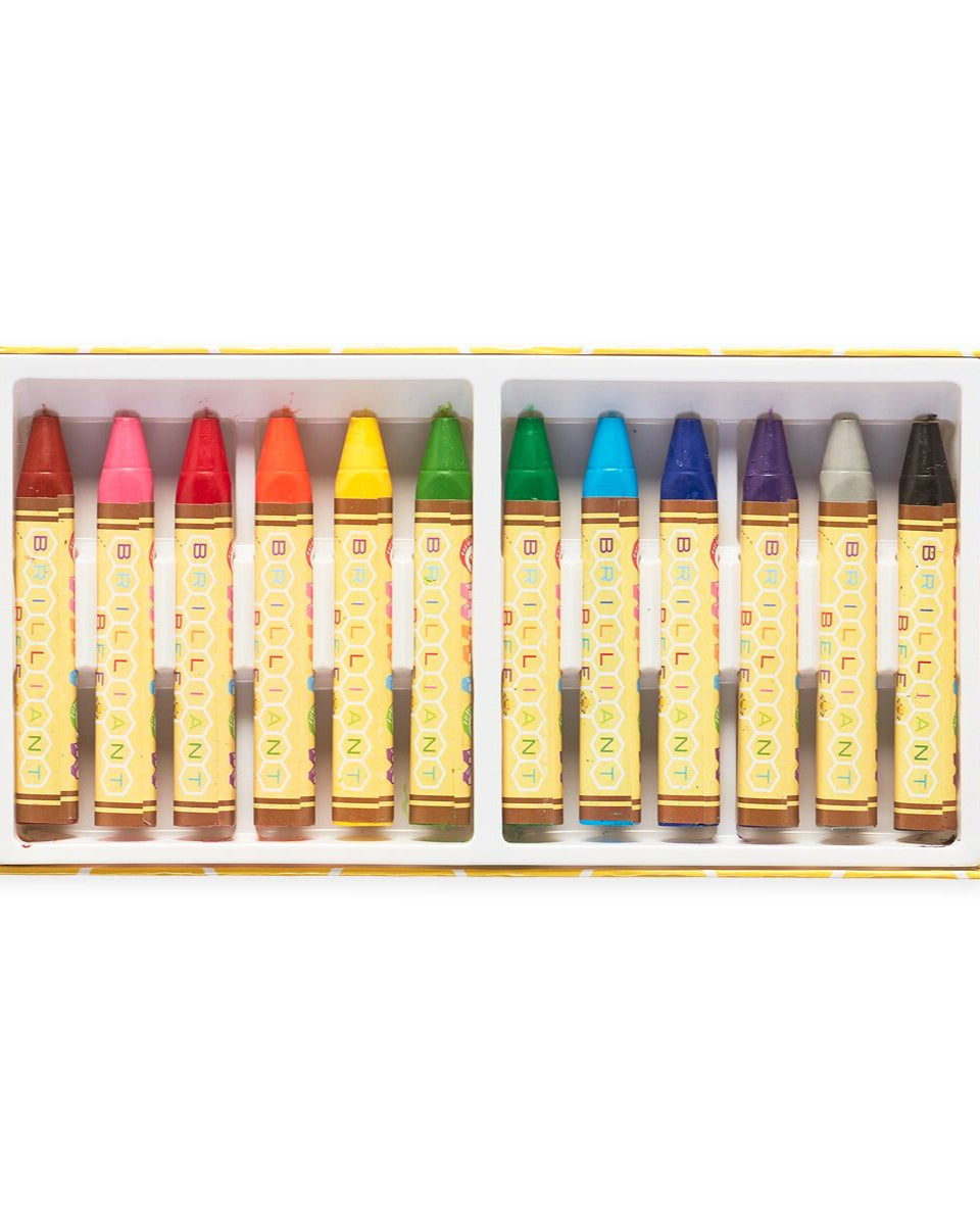 BRILLIANT BEE CRAYONS SET OF 12