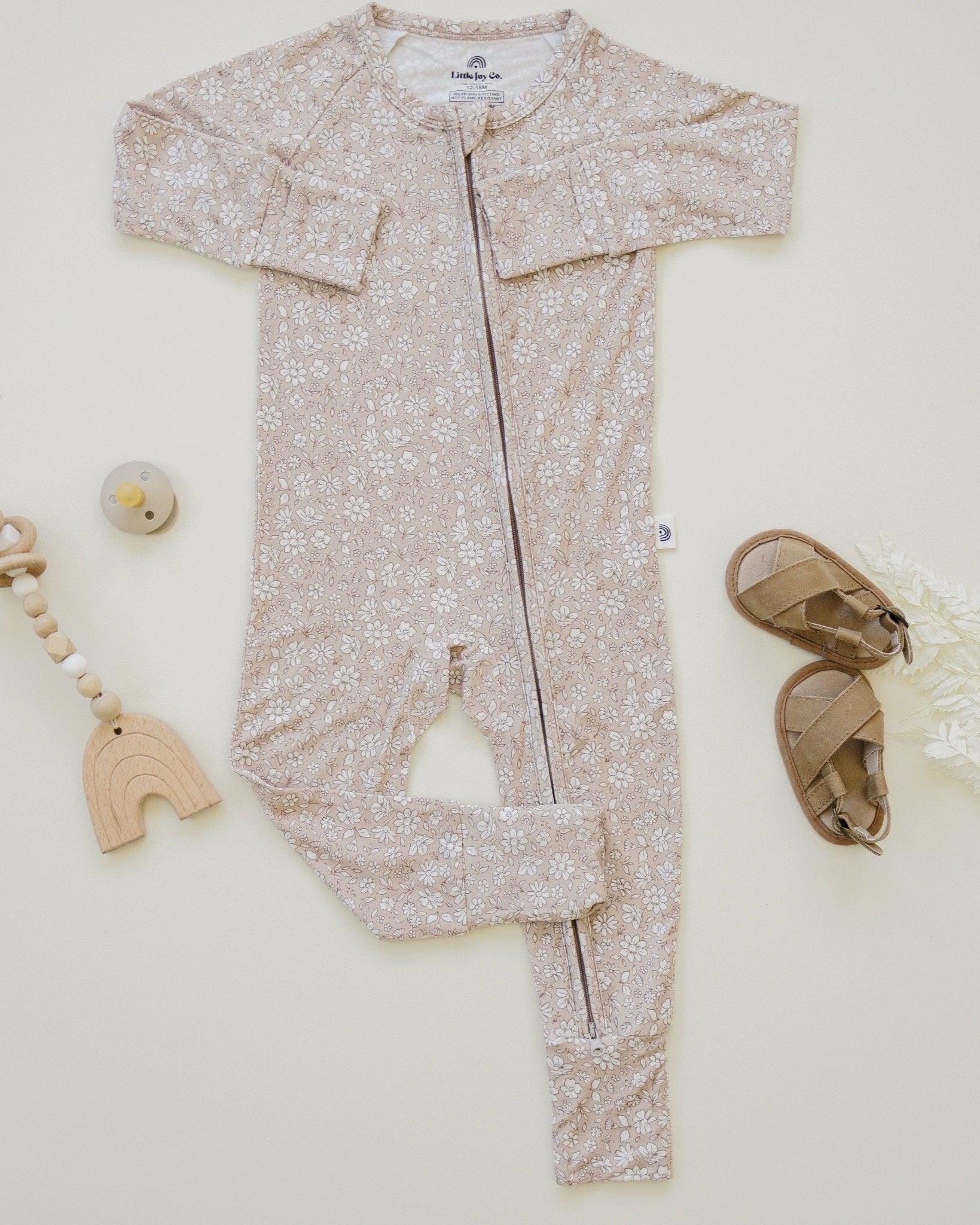 DAINTY DITSY ONESIE - BAMBOO