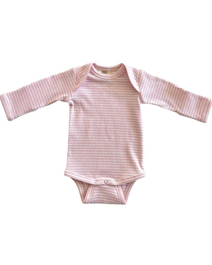 RIBBED LONG SLEEVE BODYSUIT - ORGANIC COTTON