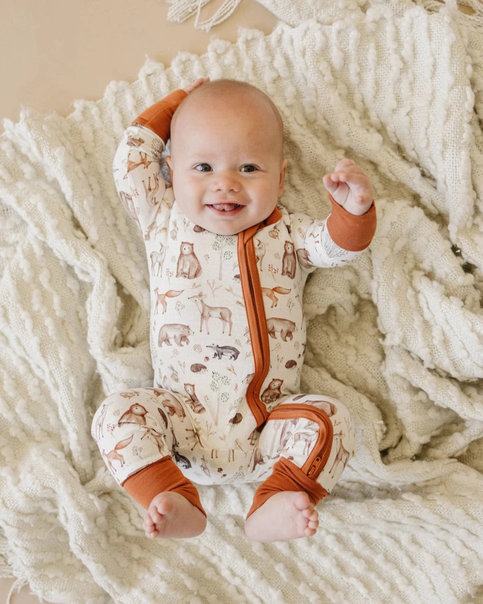 FOREST WOODLAND - BAMBOO ONESIE