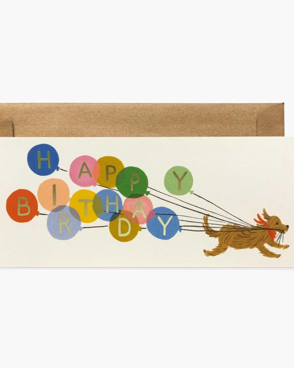 BALLOON DOG BDAY - CARD