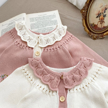 EMBROIDERED LONG-SLEEVED CARDIGAN