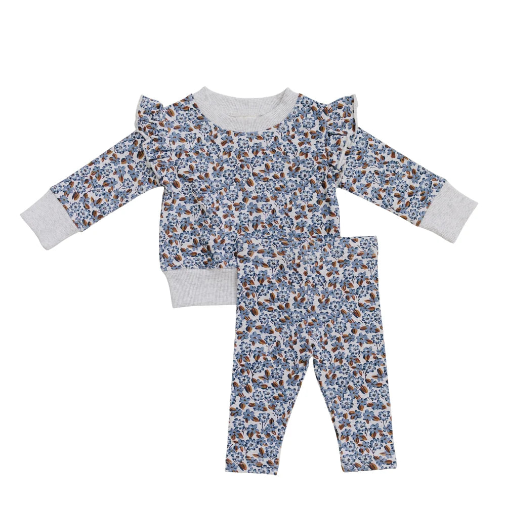 BLUE MEADOW RUFFLE SET