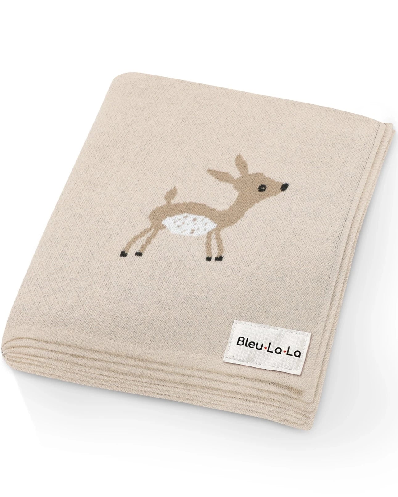 TAUPE DEER - 100% COTTON SWADDLE BLANKET