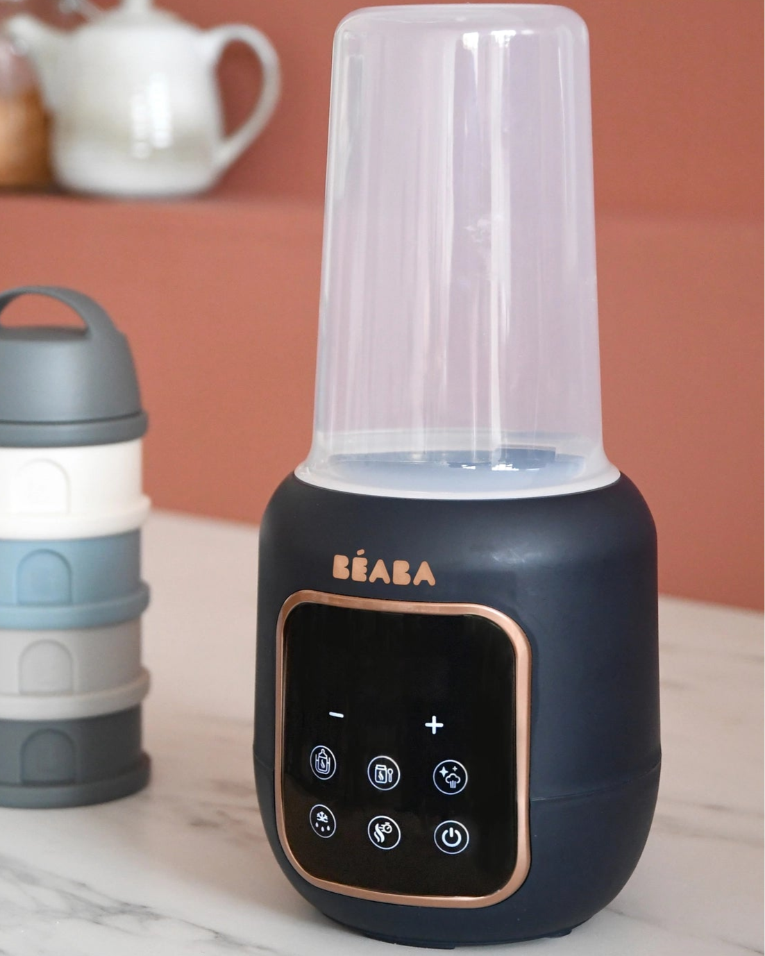 BEABA MULTI MILK BABY BOTTLE + JAR WARMER