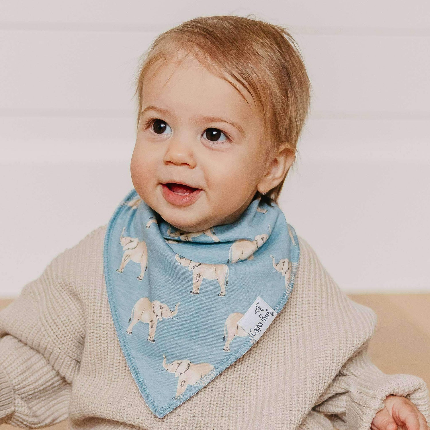 BABY BANDANA BIBS - PEANUT