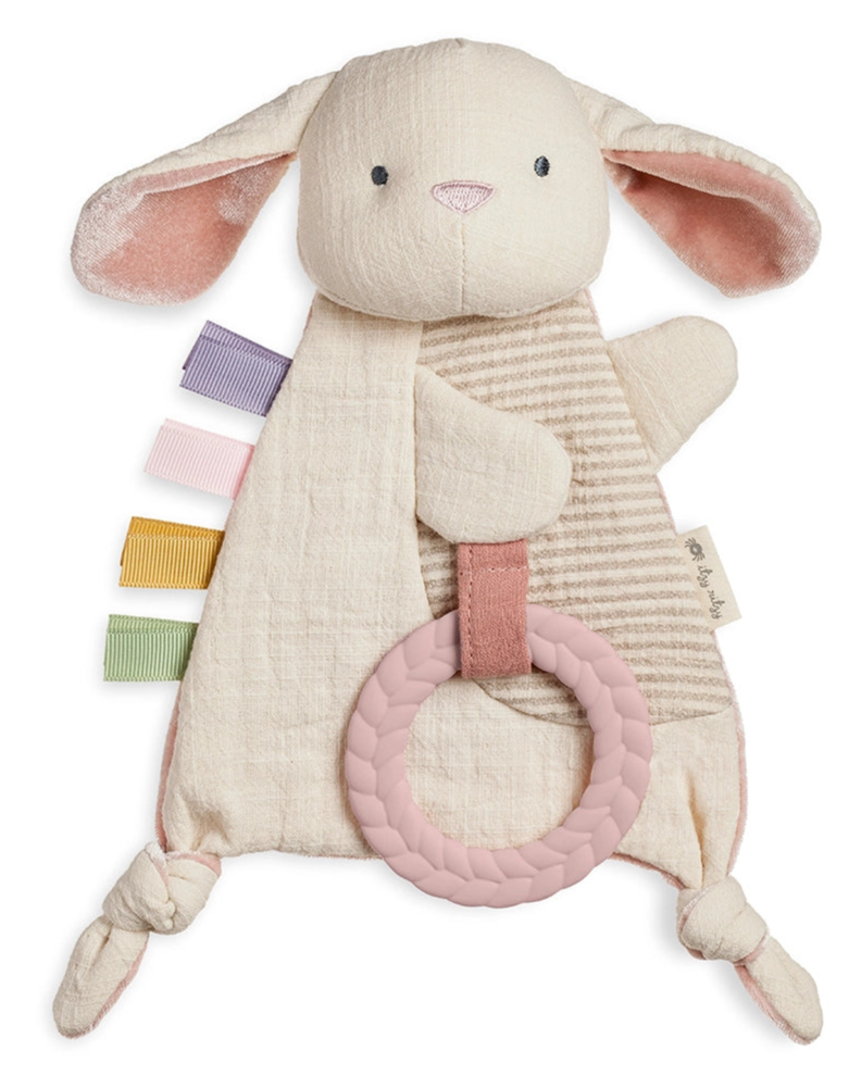 BUNNY - BITZY CRINKLE TOY WITH TEETHER